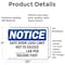 Signmission Safe Floor Load Limit Not To Exceed_Lbs, 10 in W x Rectangle, Vinyl Decal OS-2PACK-NS-D-710-L-16506 - alternate 5